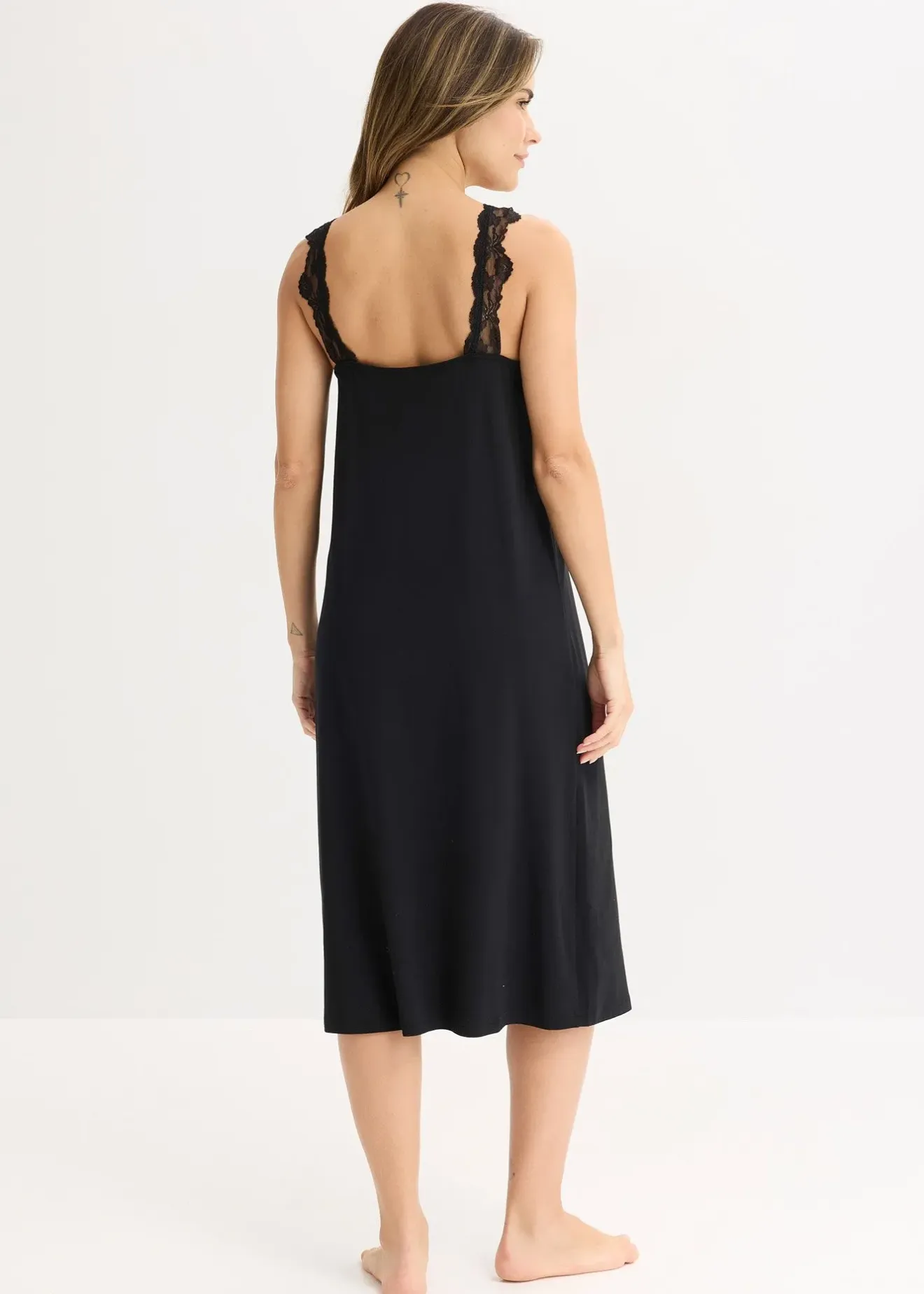 Femme bonprix Lingerie Nuit|Chemise de nuit à dentelle