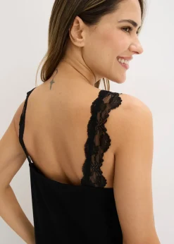 Femme bonprix Lingerie Nuit|Chemise de nuit à dentelle