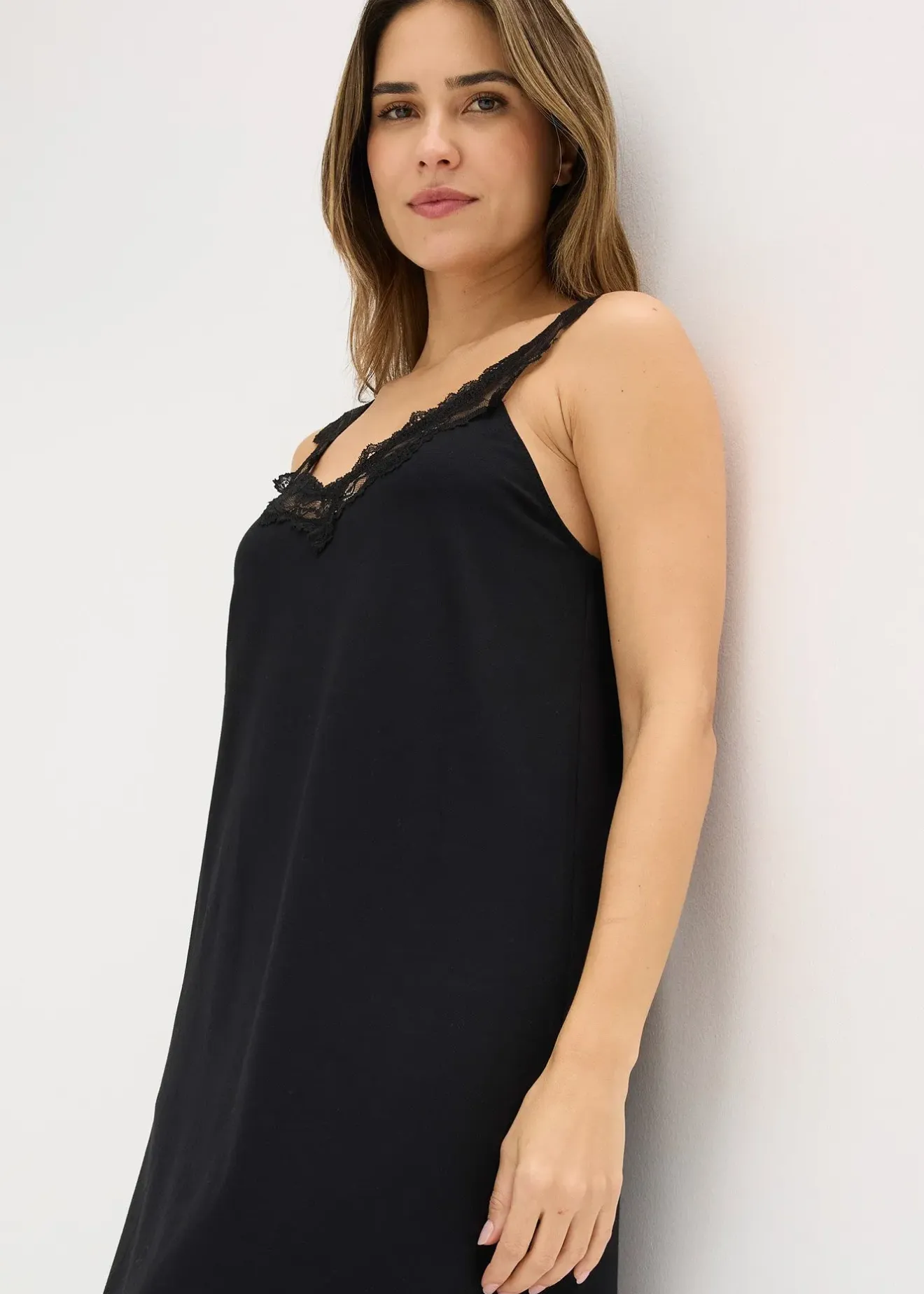 Femme bonprix Lingerie Nuit|Chemise de nuit à dentelle