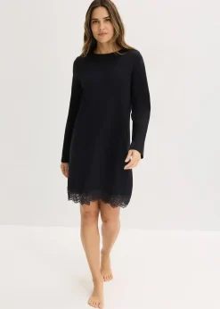 bonprix Chemise de nuit à dentelle|Femme Lingerie Nuit