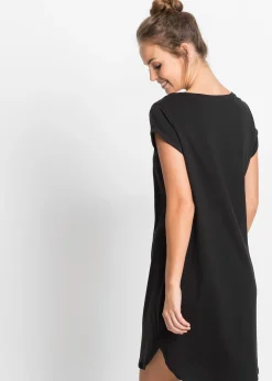 bonprix Chemise de nuit courte 100% coton|Femme Lingerie Nuit