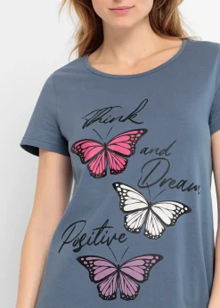 Femme bonprix Lingerie Nuit|Chemise de nuit courte 100% coton