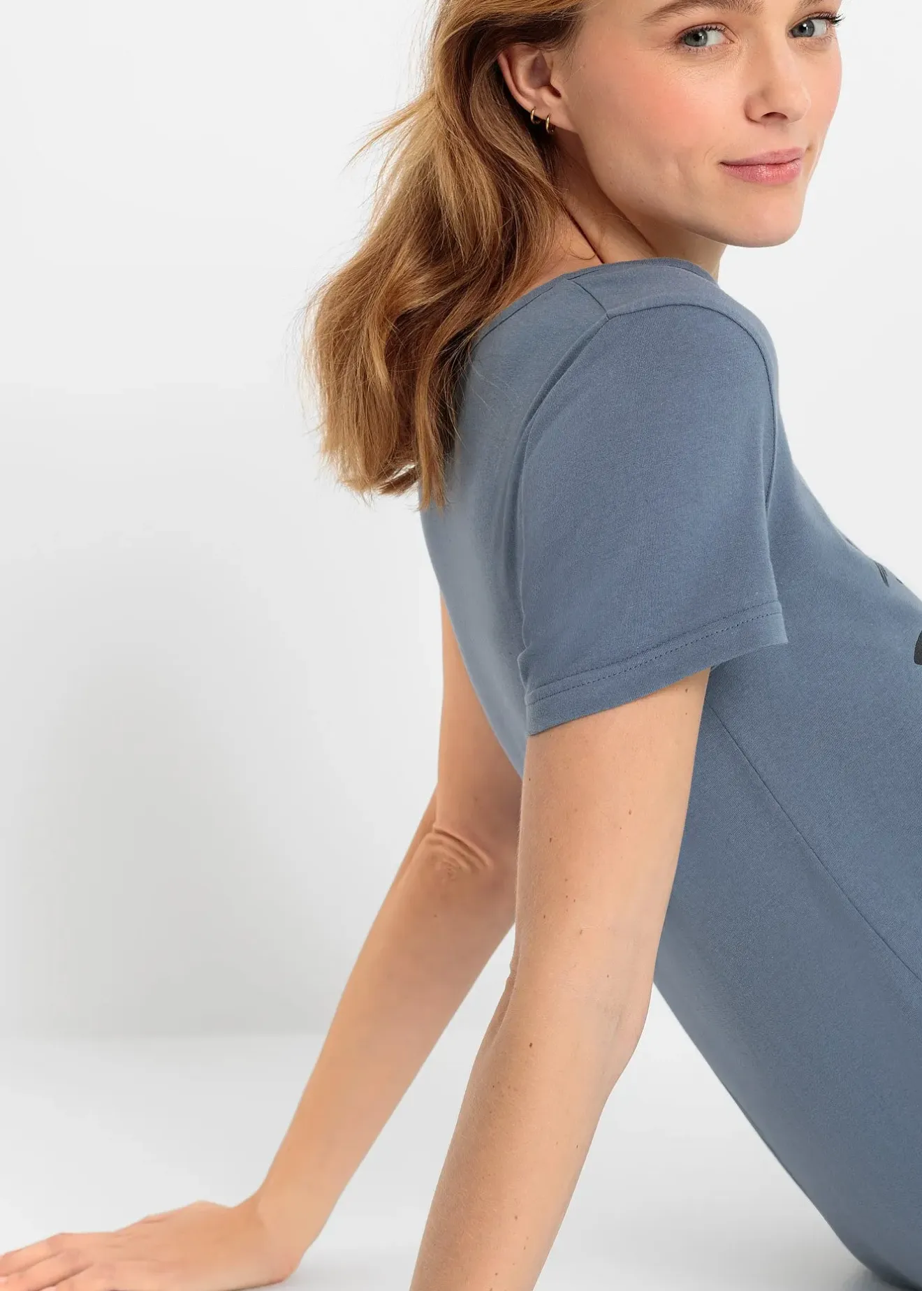 Femme bonprix Lingerie Nuit|Chemise de nuit courte 100% coton