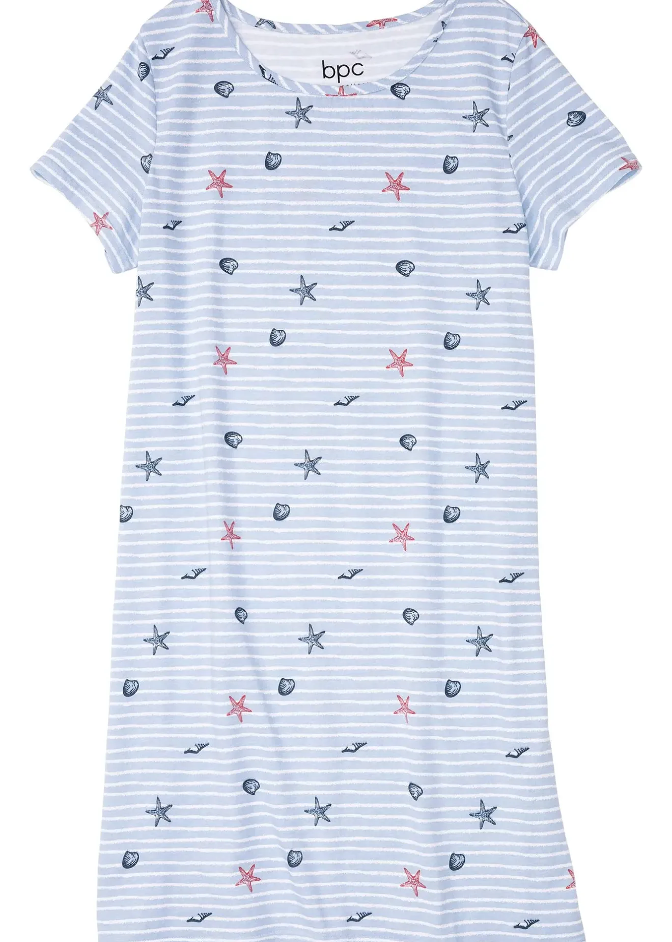 Femme bonprix Lingerie Nuit|Chemise de nuit courte 100% coton