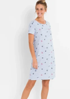 Femme bonprix Lingerie Nuit|Chemise de nuit courte 100% coton