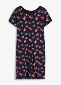 bonprix Chemise de nuit courte 100% coton|Femme Lingerie Nuit