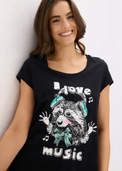 Femme bonprix Lingerie Nuit|Chemise de nuit courte 100% coton