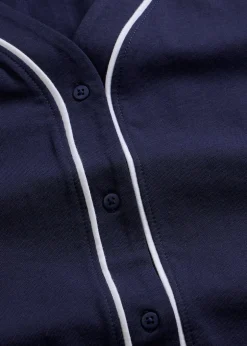 Femme bonprix Basiques|Lingerie Nuit|Chemise de nuit courte et boutonnée 100% coton