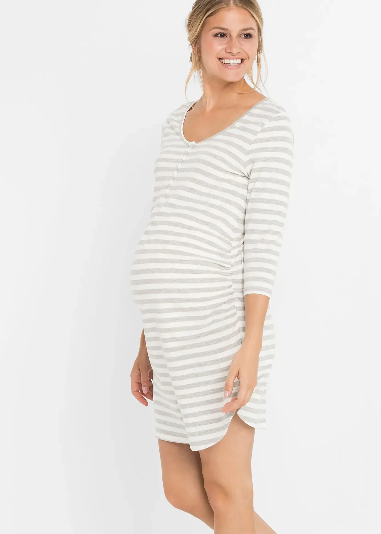 bonprix Chemise de nuit d’allaitement coton|Femme Maternité|Lingerie Nuit