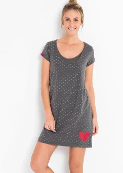 Femme bonprix Maternité|Lingerie Nuit|Chemise de nuit d'allaitement coton