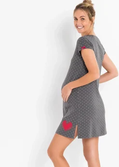 Femme bonprix Maternité|Lingerie Nuit|Chemise de nuit d'allaitement coton