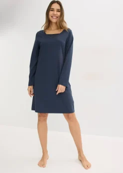 bonprix Chemise de nuit en coton doux|Femme Lingerie Nuit