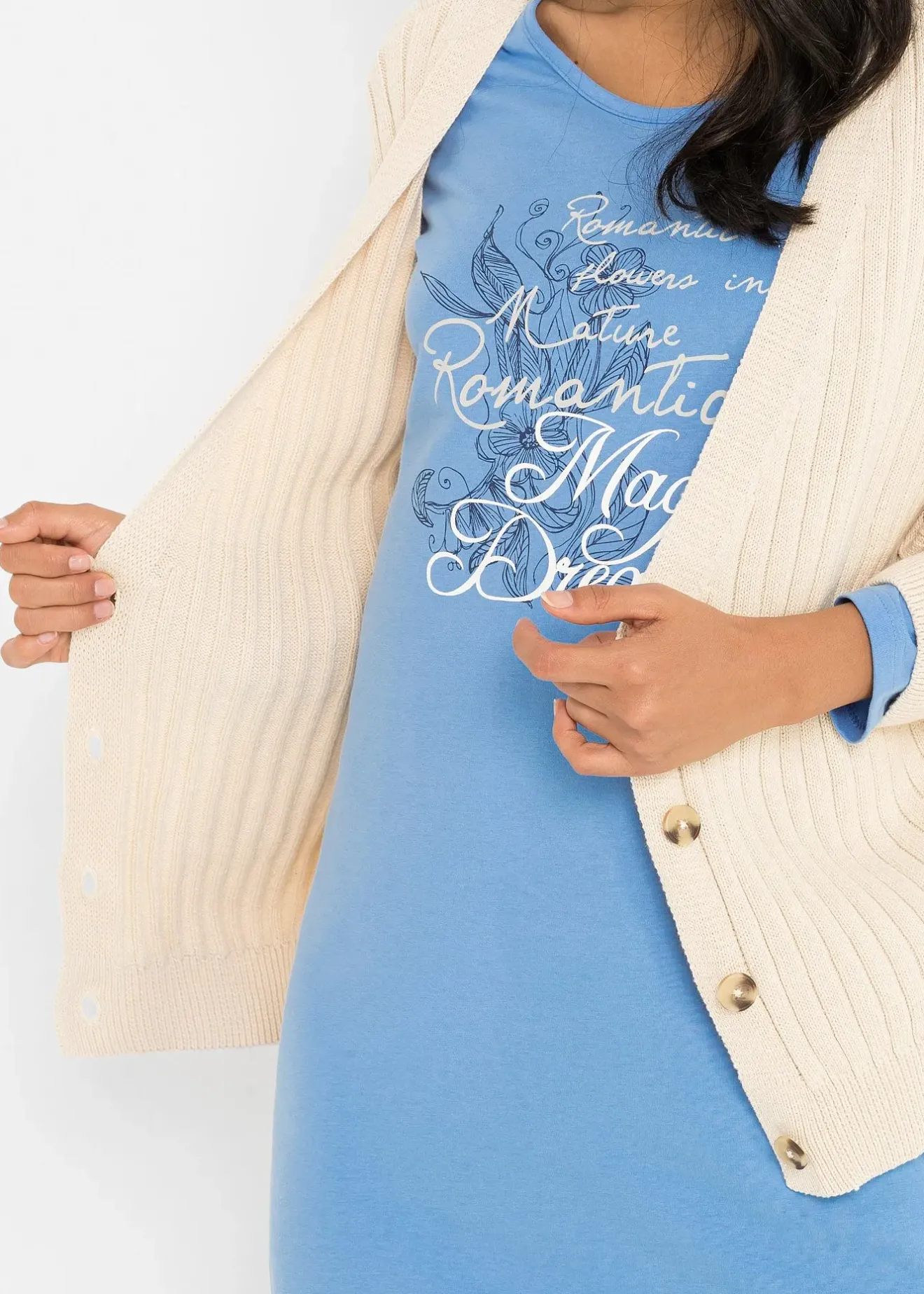 Femme bonprix Lingerie Nuit|Chemise de nuit longue 100% coton