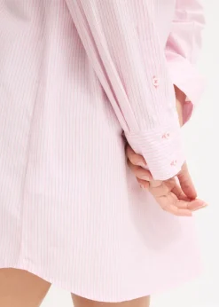 bonprix Chemise de nuit oversize tissée 100% coton|Femme Lingerie Nuit