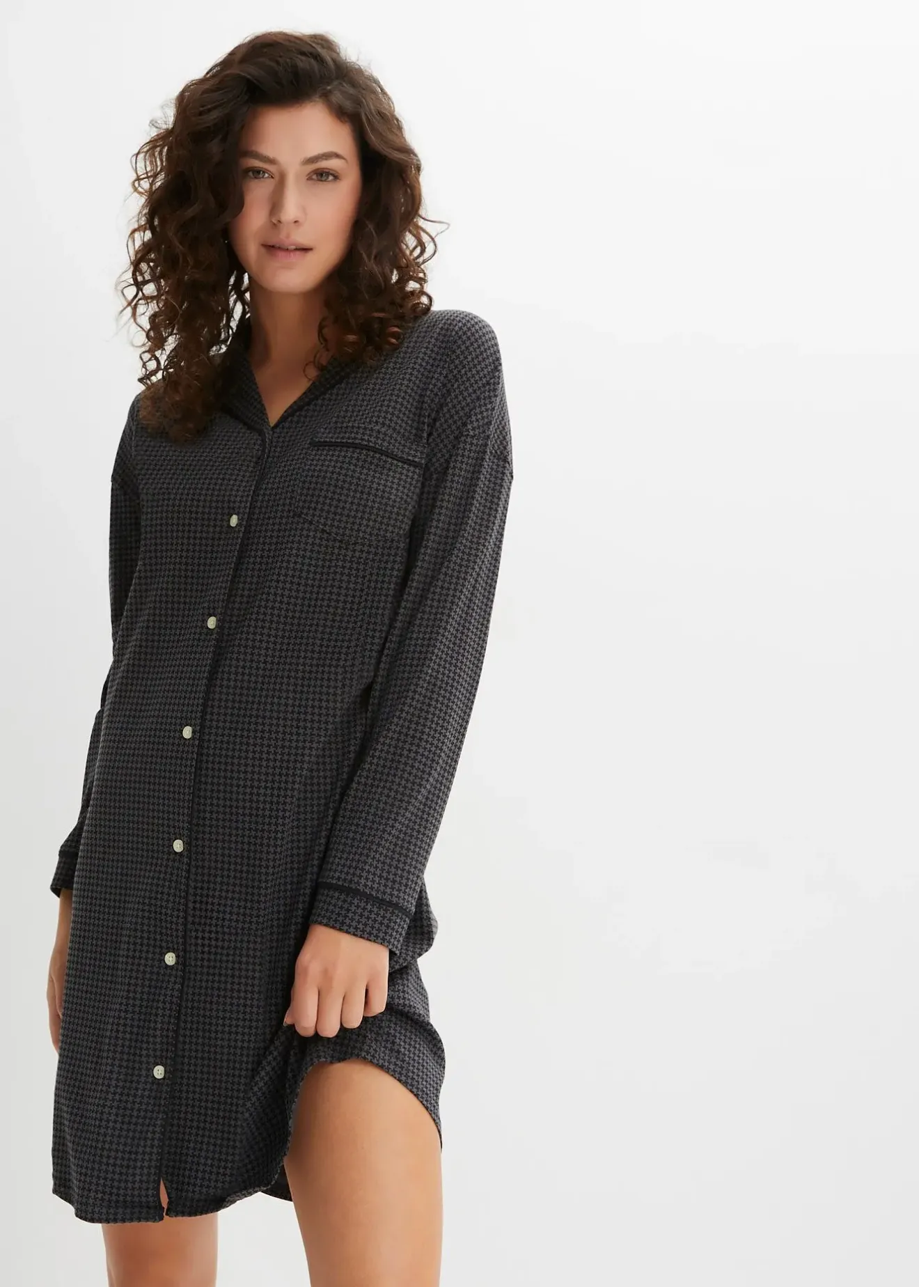 bonprix Chemise de nuit oversize 100% coton|Femme Basiques|Lingerie Nuit