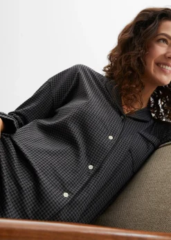 bonprix Chemise de nuit oversize 100% coton|Femme Basiques|Lingerie Nuit