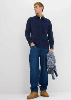 Homme bonprix Chemises|Chemise douce en velours de coton côtelé extensible