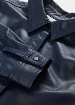 bonprix Chemise en cuir d’agneau nappa|Femme Chemisiers