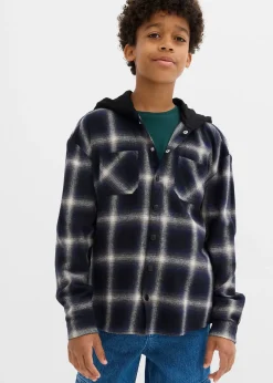 bonprix Chemise en flanelle à capuche|Enfant Vêtements Enfant|Garçons 9-16 Ans·Costumes & Chemises