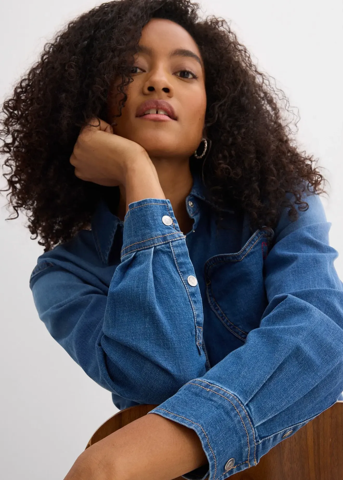 Femme bonprix Chemisiers|Chemise en jean