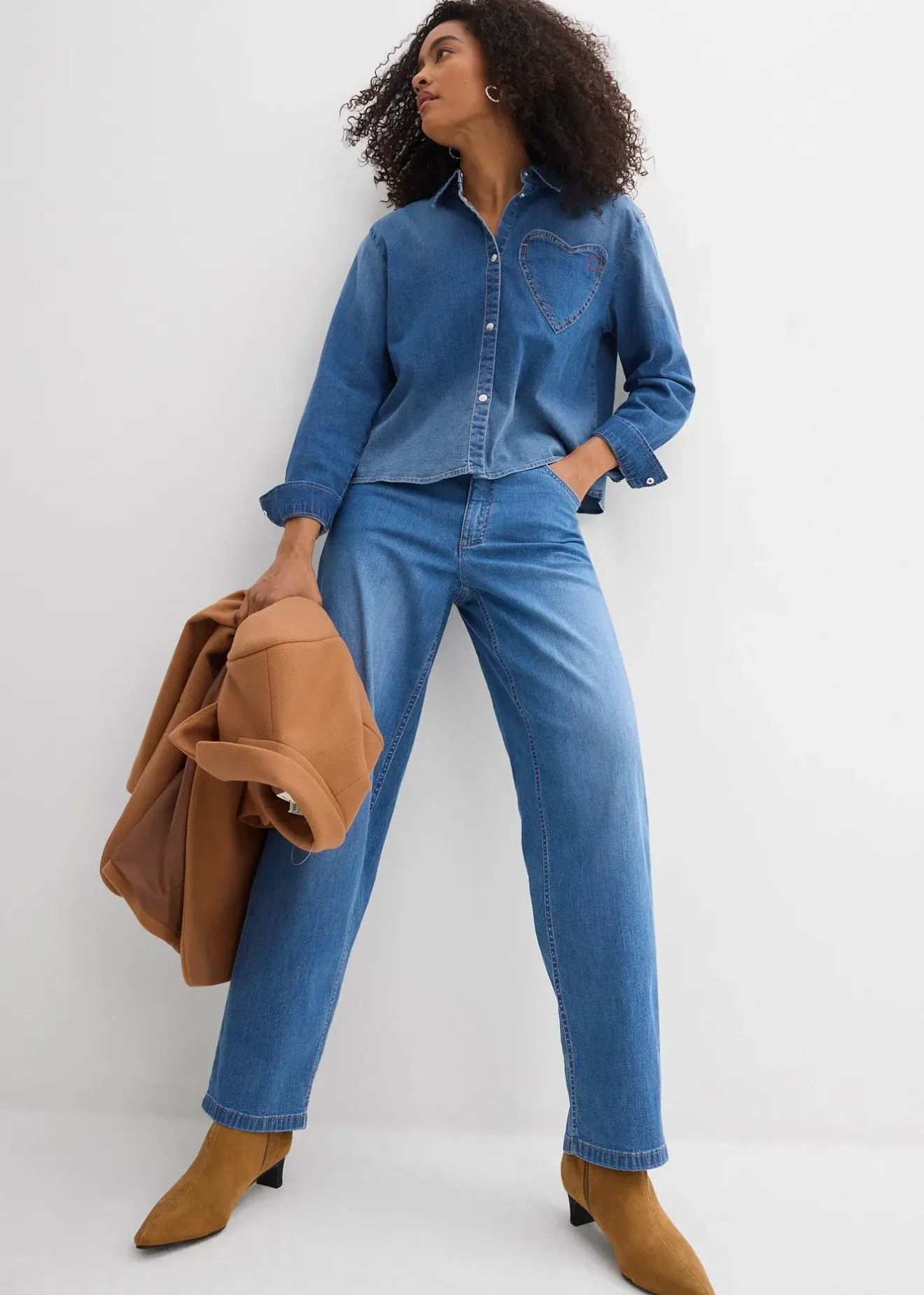 Femme bonprix Chemisiers|Chemise en jean