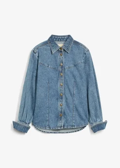 bonprix Chemise en jean 100% coton|Femme Chemisiers