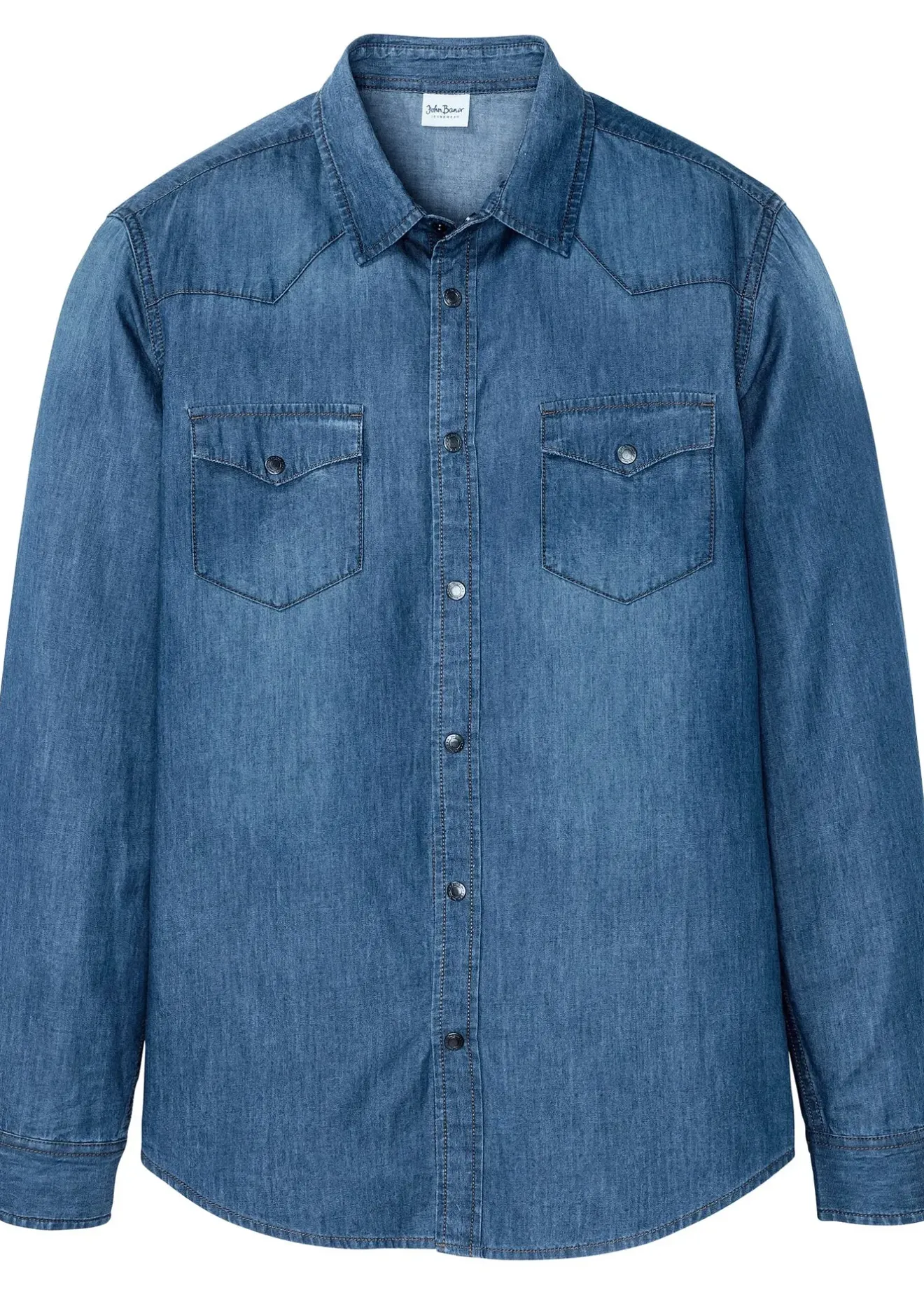 bonprix Chemise en jean 100% coton, slim|Homme Chemises