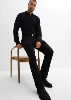 bonprix Chemise en piqué de coton ultra-extensible, slim|Homme Chemises