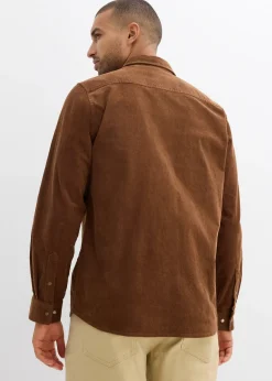 bonprix Chemise en velours côtelé de coton extensible|Homme Chemises