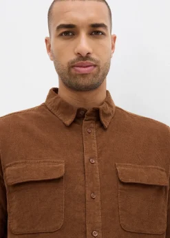 Homme bonprix Vêtements Thermiques|Chemises|Chemise en velours côtelé extensible avec doublure polaire