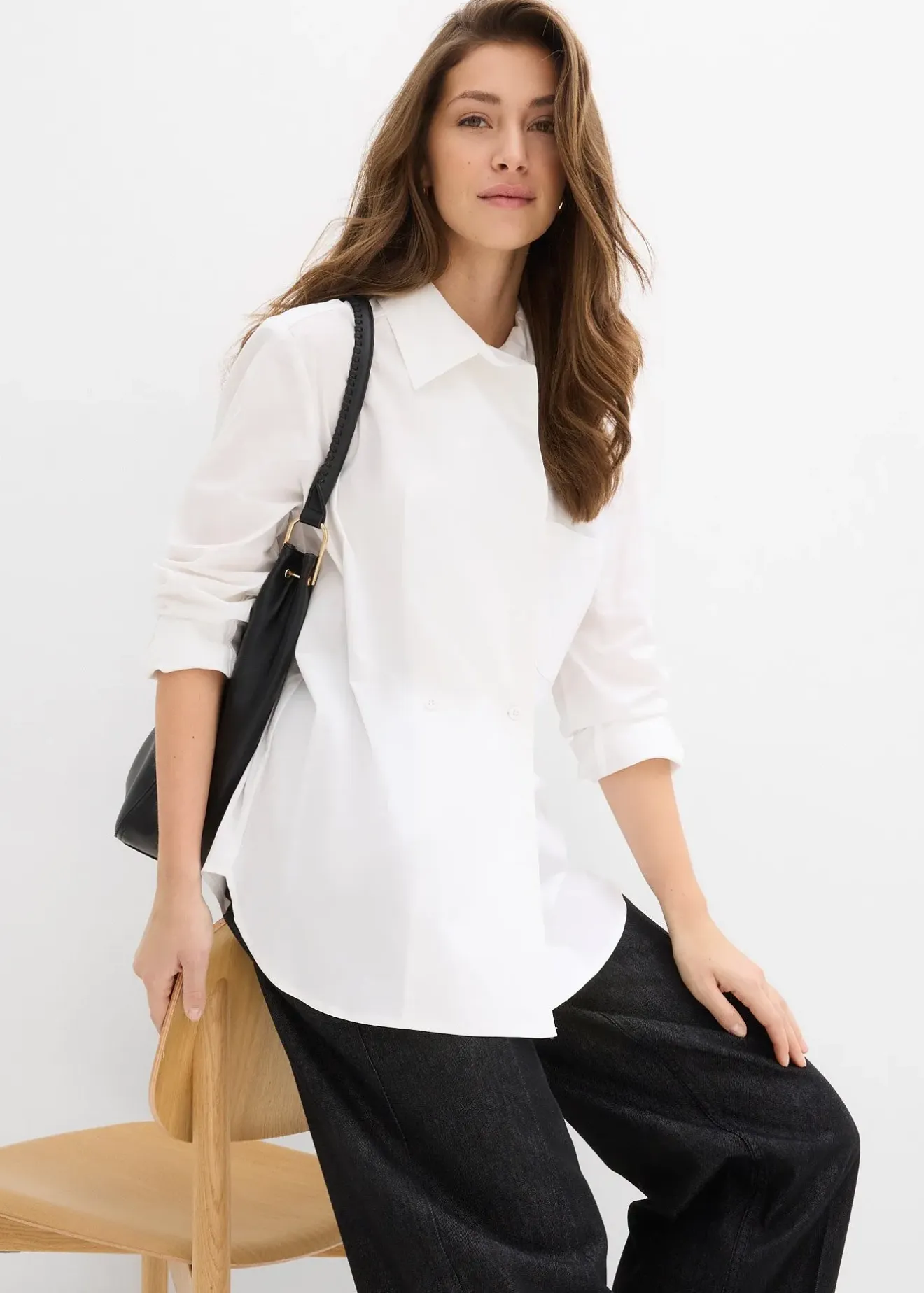 bonprix Chemise longue|Femme Chemisiers