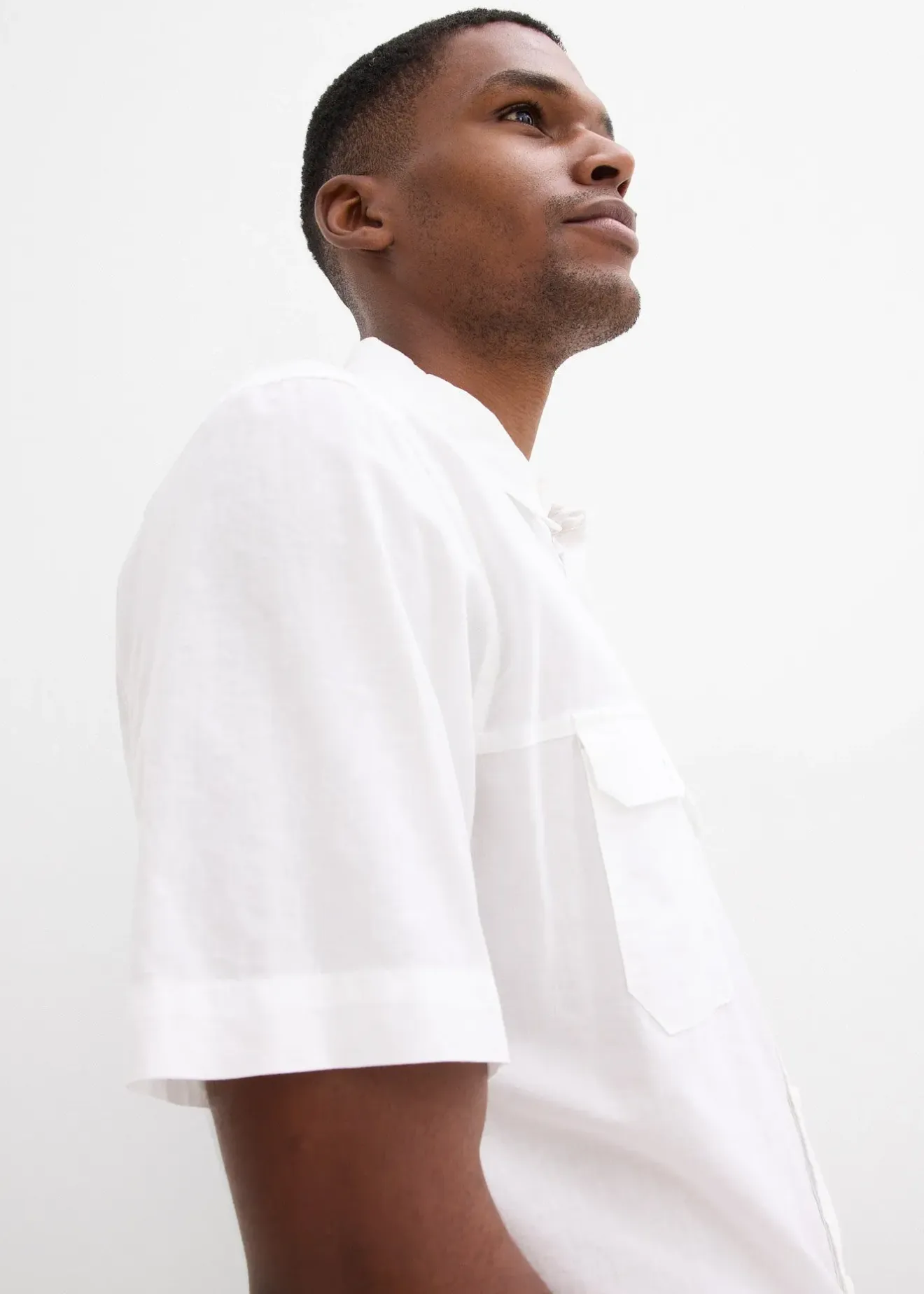 Homme bonprix Chemises|Chemise manches courtes 100% coton