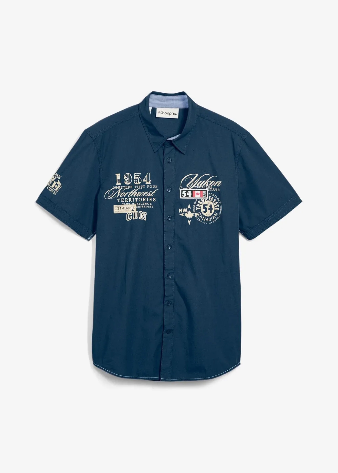 Homme bonprix Chemises|Chemise manches courtes à imprimé