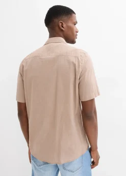 Homme bonprix Chemises|Chemise manches courtes 100% coton