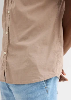 Homme bonprix Chemises|Chemise manches courtes 100% coton