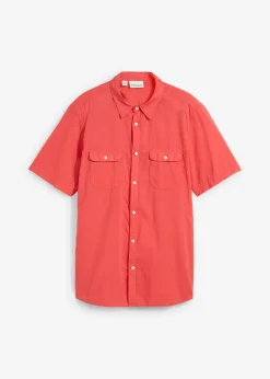 Homme bonprix Chemises|Chemise manches courtes 100% coton