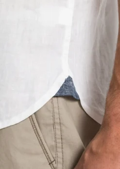 Homme bonprix Chemises|Chemise manches courtes 100% lin