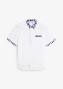 Homme bonprix Chemises|Chemise manches courtes 100% coton