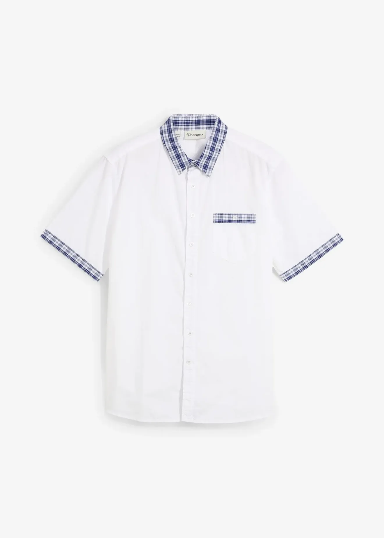 Homme bonprix Chemises|Chemise manches courtes 100% coton