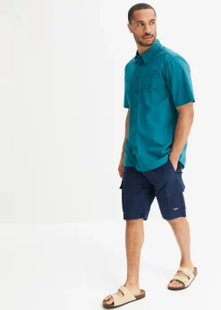 Homme bonprix Chemises|Chemise manches courtes 100 % coton