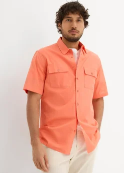 Homme bonprix Chemises|Chemise manches courtes 100 % coton