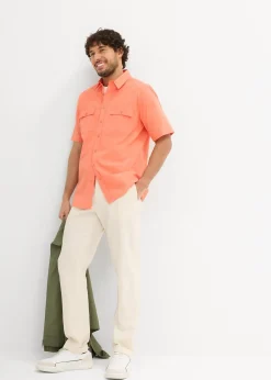 Homme bonprix Chemises|Chemise manches courtes 100 % coton