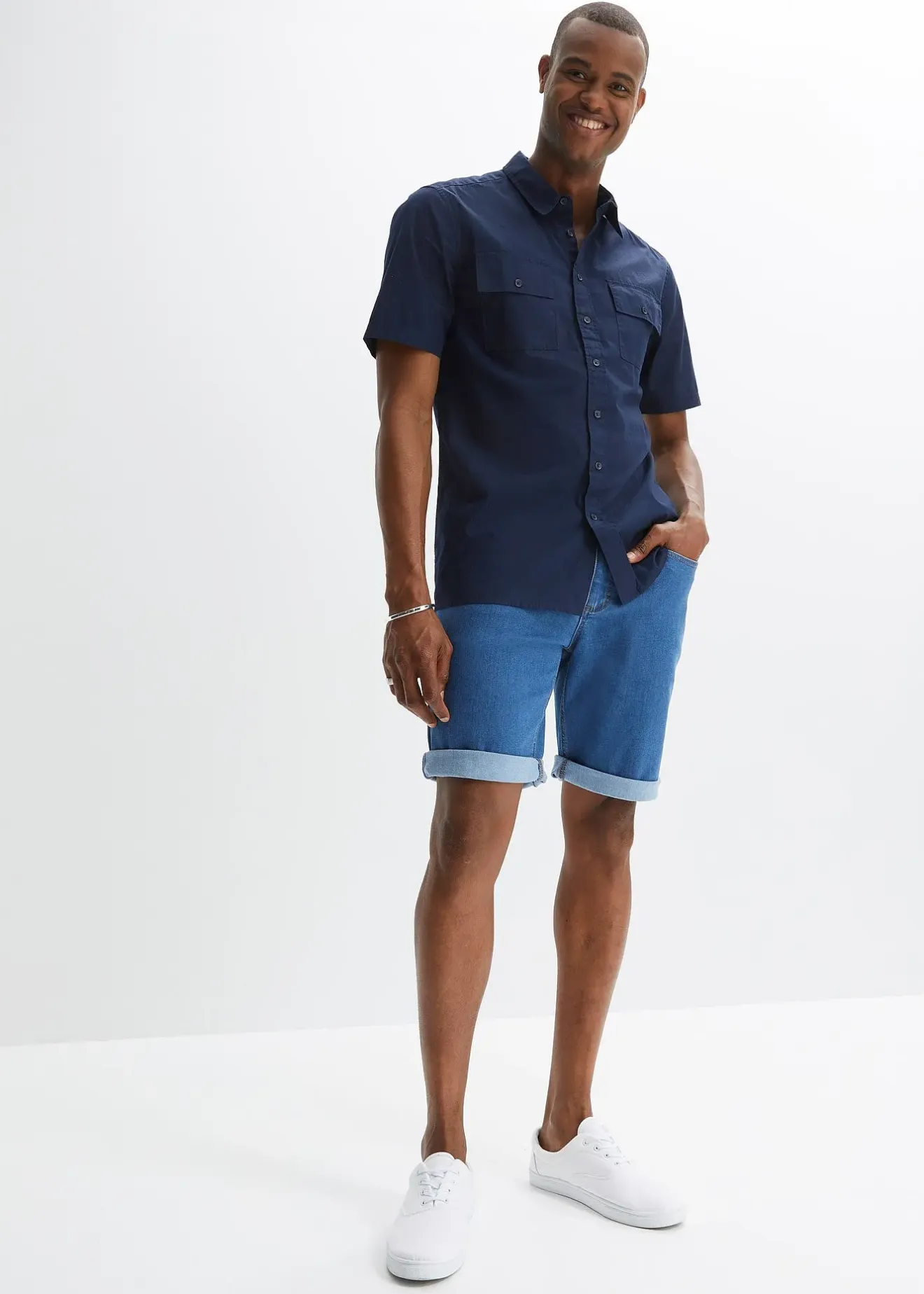 bonprix Chemise manches courtes 100 % coton|Homme Chemises
