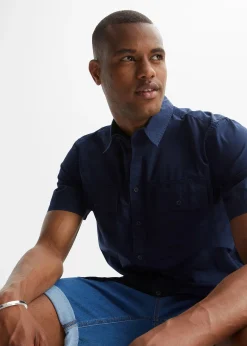 bonprix Chemise manches courtes 100 % coton|Homme Chemises