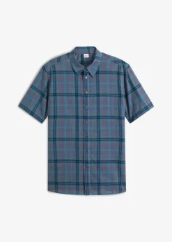 Homme bonprix Chemises|Chemise manches courtes 100% coton