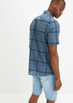 Homme bonprix Chemises|Chemise manches courtes 100% coton