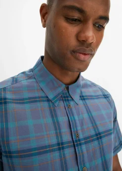 Homme bonprix Chemises|Chemise manches courtes 100% coton