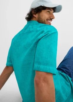 bonprix Chemise manches courtes aspect délavé|Homme Chemises