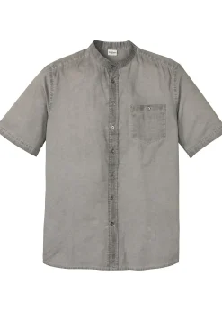 Homme bonprix Chemises|Chemise manches courtes aspect délavé