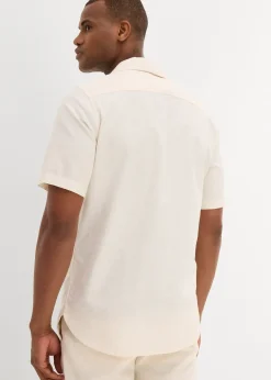 bonprix Chemise manches courtes en lin|Homme Chemises